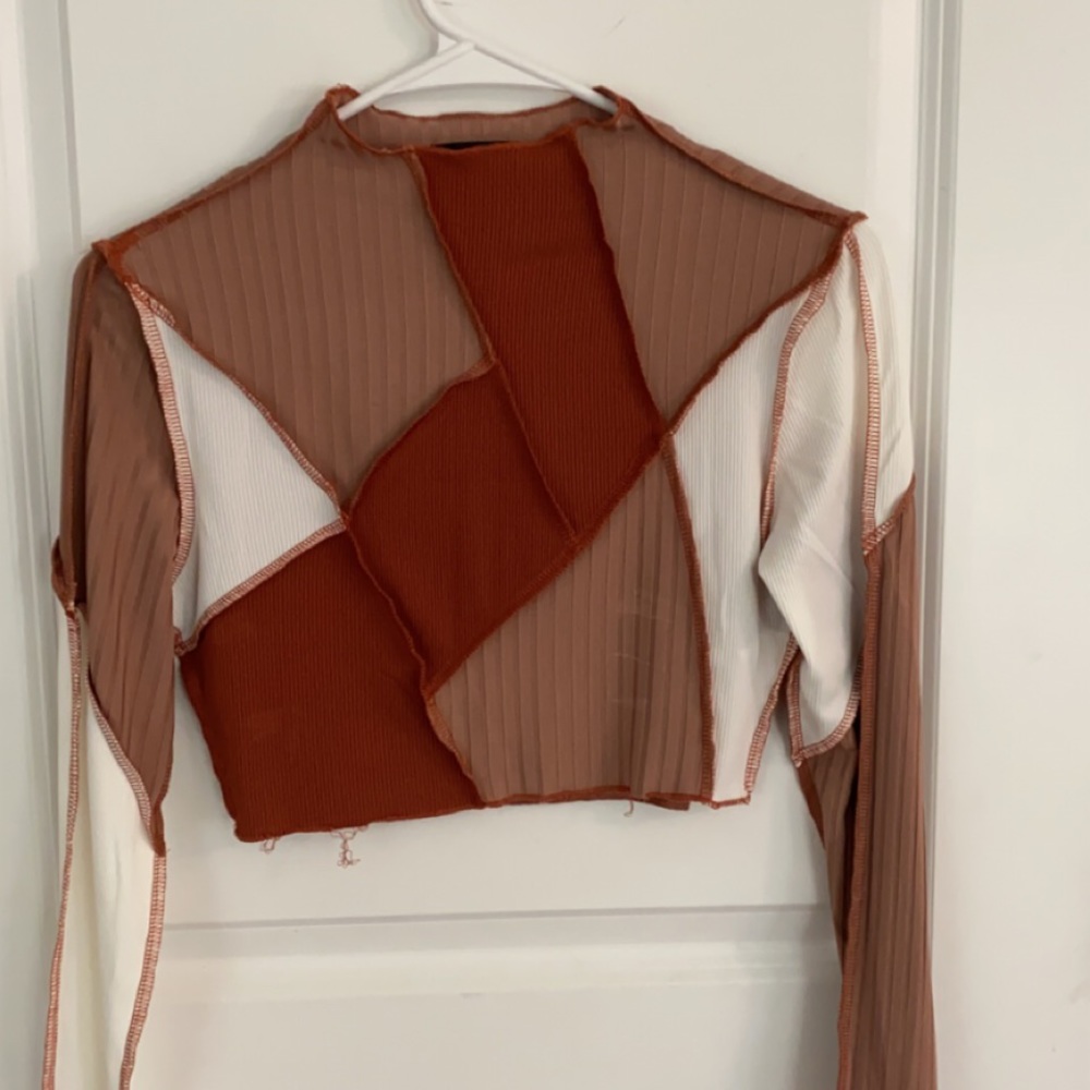 SHEIN long sleeve crop top